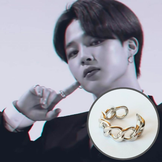 BTS JIMIN STYLE - Bold Chain Ring