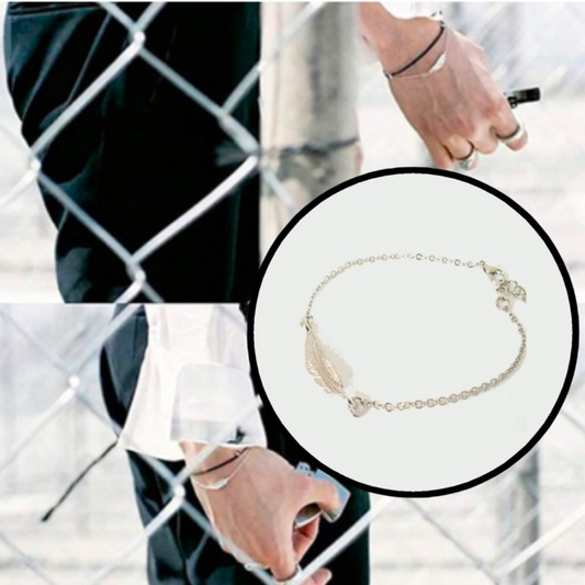 BTS V STYLE - My Feather Bracelet