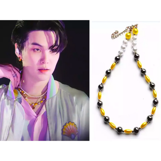 BTS SUGA STYLE - Yellow SUGA Necklace