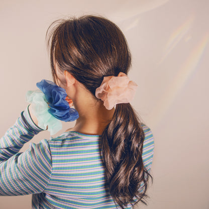 Pastel Organza Scrunchies